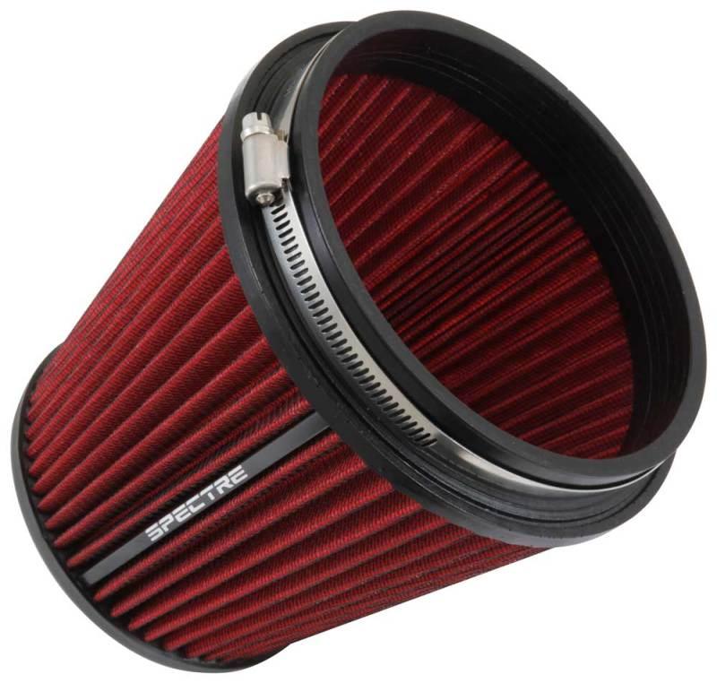 Spectre HPR Conical Air Filter 6in. Flange ID / 7.313in. Base OD / 7in. Tall - Red - Corvette Realm