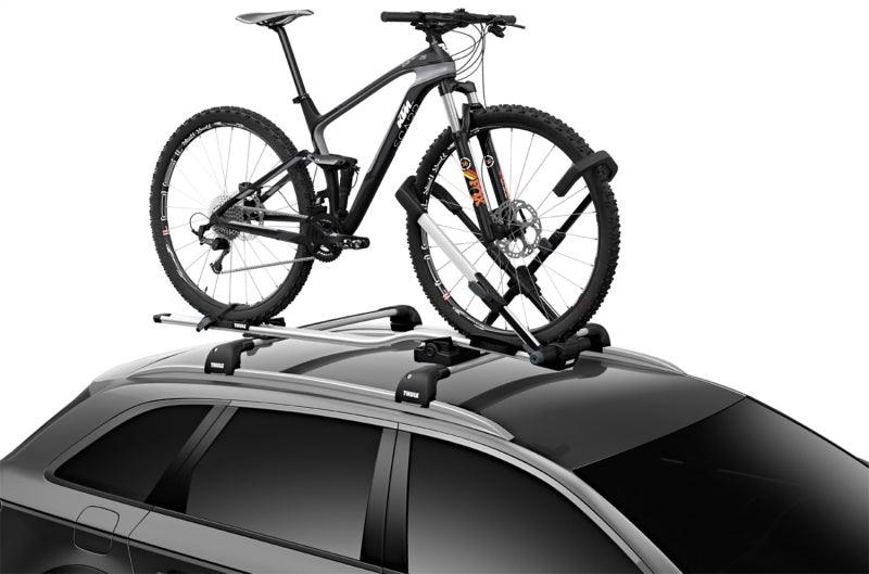 Thule UpRide - Upright Bike Rack (No Frame Contact) - Silver/Black - Corvette Realm