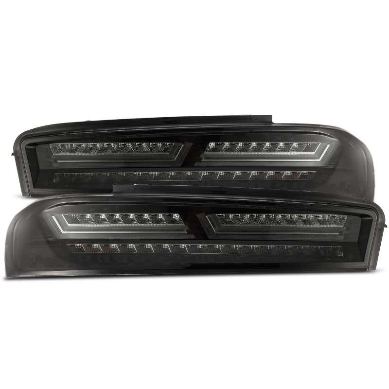 AlphaRex 16-18 Chevrolet Camaro PRO-Series LED Tail Lights Jet Black - Corvette Realm