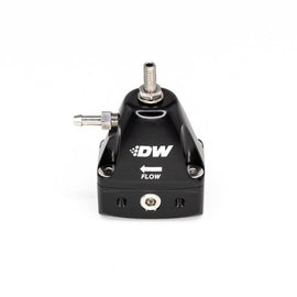 DeatschWerks DWR1000iL In-Line Adjustable Fuel Pressure Regulator - Black - Corvette Realm