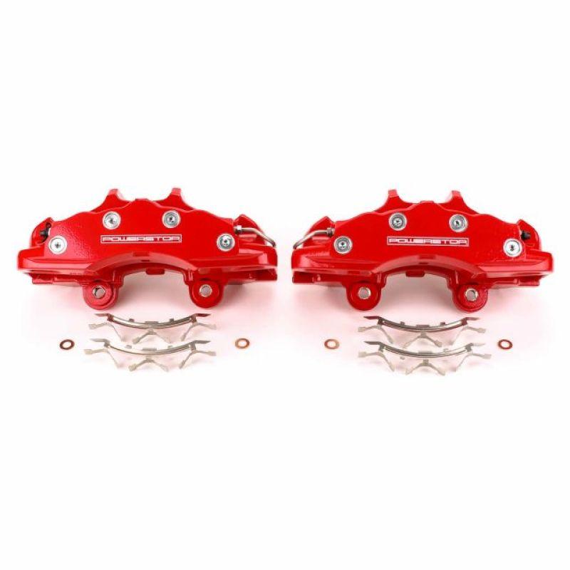 Power Stop 06-13 Chevrolet Corvette Front Red Calipers - Pair - Corvette Realm