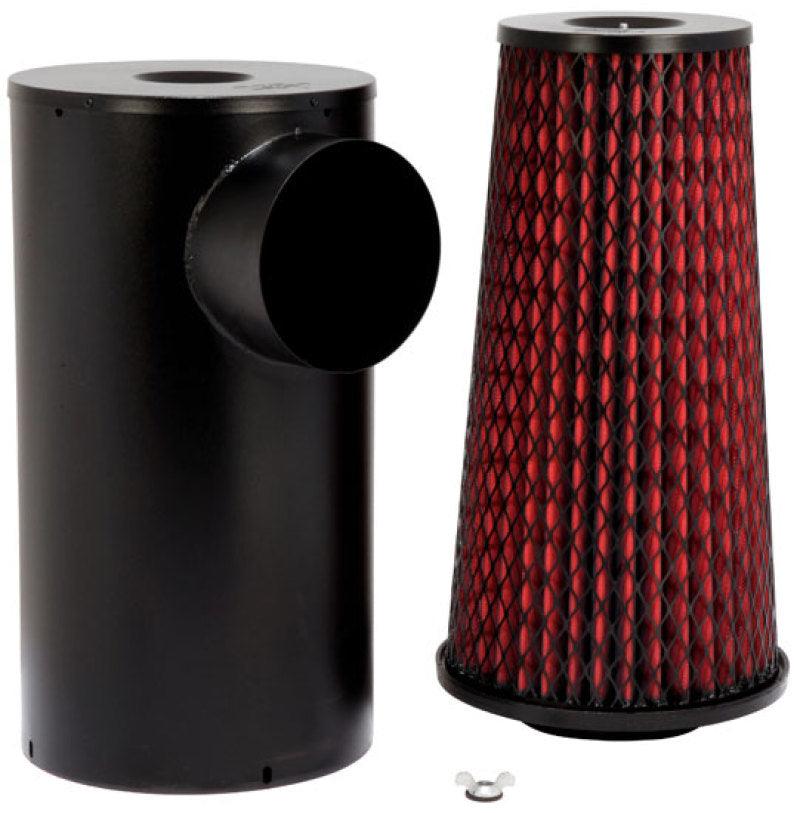 K&N Replacement Canister w/ Air Filter 9-3/4in D 18-7/8in H - HDT - Corvette Realm