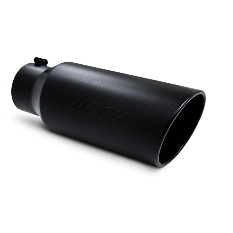 MBRP Universal Tip 7in O.D. Rolled End 5in inlet 18in length Black - Corvette Realm