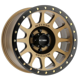 Method MR305 NV 17x8.5 0mm Offset 6x5.5 108mm CB Method Bronze/Black Street Loc Wheel - Corvette Realm