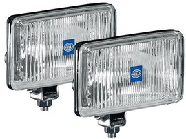 Hella 450 H3 12V SAE/ECE Fog Lamp Kit Clear - Rectangle (Includes 2 Lamps) - Corvette Realm