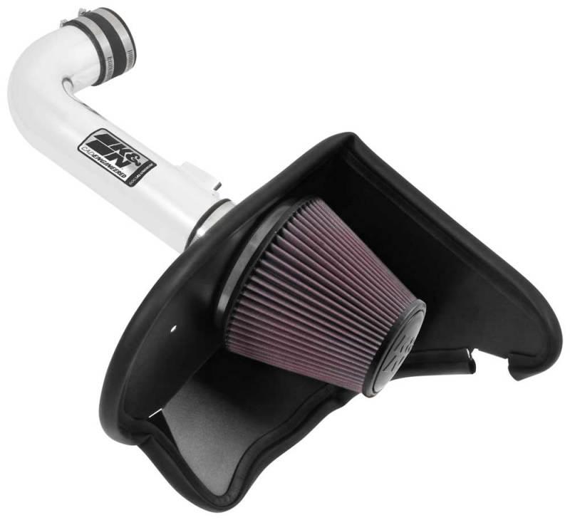 K&N 16-17 Chevy Camaro 3.6L Silver Typhoon Short Ram Intake - Corvette Realm