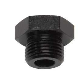Russell Performance -6 AN Straight Thread Plug (Black) - Corvette Realm