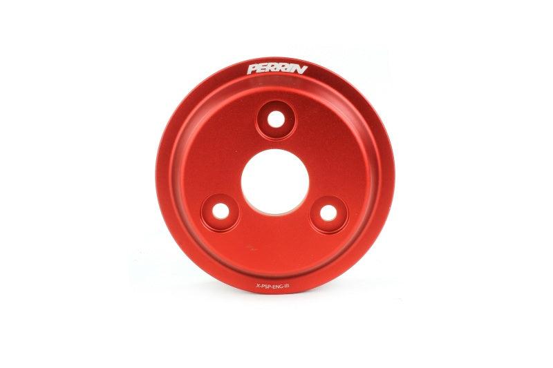 Perrin 15-21 Subaru WRX Lightweight Water Pump Pulley - Red - Corvette Realm