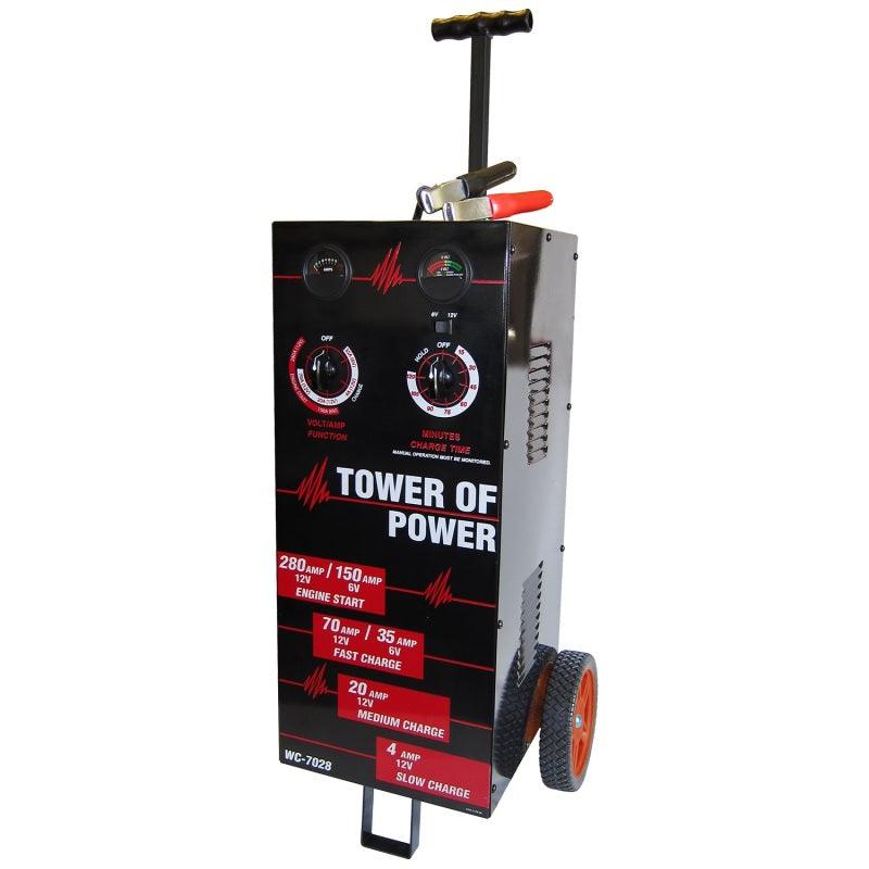 Autometer Wheel Charger Tower of Power Man 70/30/4/280 AMP - Corvette Realm