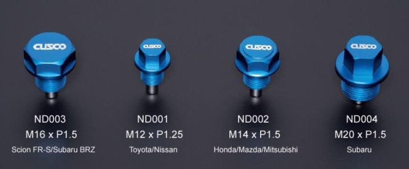 Cusco Neodymium Magnetic Drain Bolt - Honda/Mazda/Mitsubishi/Suzuki - Corvette Realm