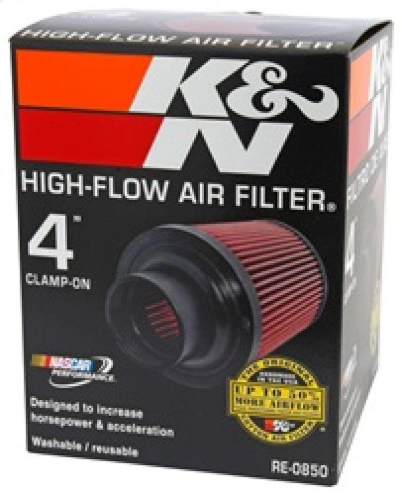 K&N Universal Air Filter (4in. Flange / 6in. Base OD / 4-5/8in. Top OD / 6in. Height) - Corvette Realm