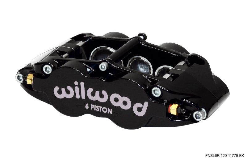 Wilwood Caliper-Narrow Superlite 6R-LH - Black 1.62/1.12/1.12in Pistons 1.25in Disc - Corvette Realm