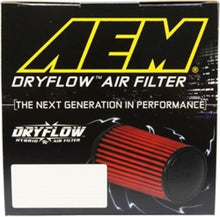 Load image into Gallery viewer, AEM Dryflow Air FIlter Conical 5.5in Base OD x 4.75in Top OD x 5in Height - Corvette Realm