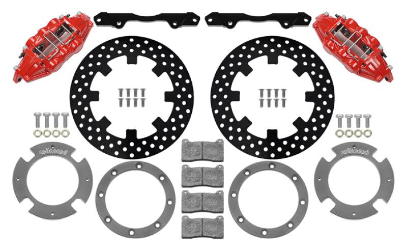 Wilwood 17-21 Can-Am X3RS Red 6-Piston Rear Kit 11.25in - Drilled Rotors - Corvette Realm