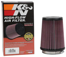 Load image into Gallery viewer, K&amp;N Filter Universal Rubber Filter 4 inch Flange 5 3/8 inch Base 4 3/8 inch Top 7 inch Height - Corvette Realm