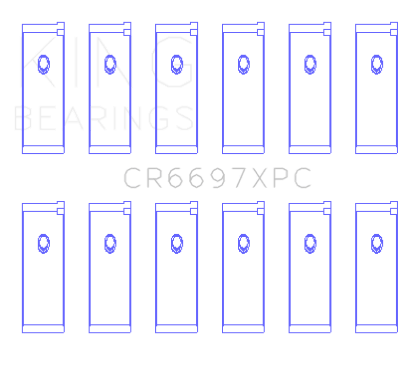 King Nissan RB25/RB26 (Size STDX) 24V - Coated Performance Rod Bearing Set - Corvette Realm