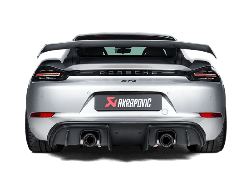 Akrapovic 2020+ Porsche Cayman GT4 (718) Slip-On Race Line (Titanium) (Req Tips / Option 2) - Corvette Realm