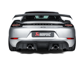 Akrapovic 2020+ Porsche Cayman GT4 (718) Slip-On Race Line (Titanium) (Req Tips / Option 2) - Corvette Realm