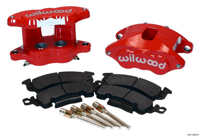 Wilwood D52 Rear Caliper Kit - Red 1.25 / 1.25in Piston 1.28in Rotor - Corvette Realm