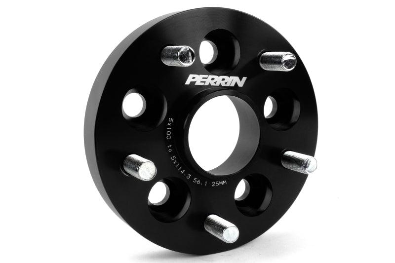 Perrin Wheel Adapter 25mm Bolt-On Type 5x100 to 5x114.3 w/ 56mm Hub (Set of 2) - Corvette Realm