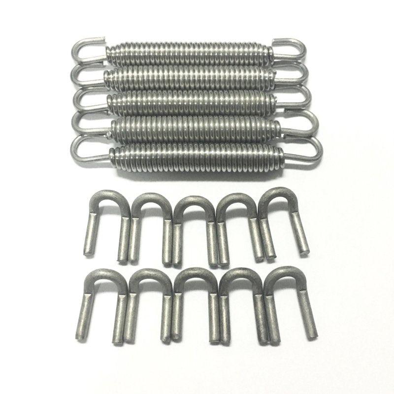 Ticon Industries Black Silicone Titanium Spring Tab and Spring Kit (10 Tabs/5 Springs) - 5 Pack - Corvette Realm