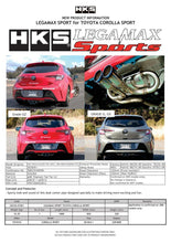 Load image into Gallery viewer, HKS LEGAMAX Sports 2018 Toyota Corolla Sport 2ZR/8NR - Corvette Realm