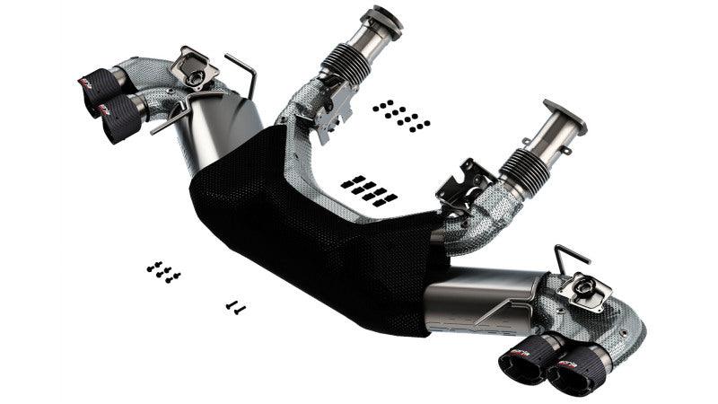 Borla 2020 Chevrolet Corvette C8 6.2L S-Type Exhaust System Dual Round Angle Cut Carbon Fiber Tips - Corvette Realm