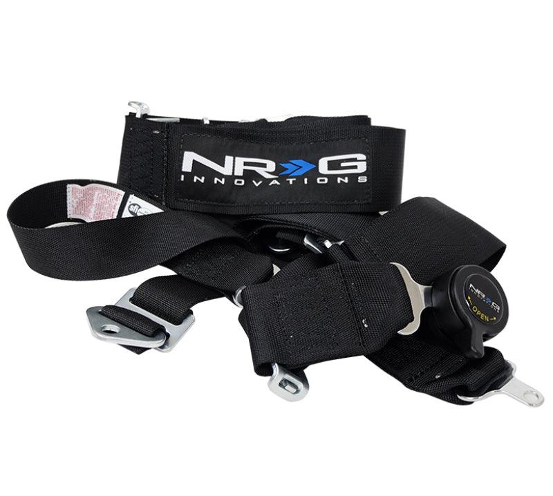 NRG SFI 16.1 5PT 3in. Seat Belt Harness / Cam Lock - Black - Corvette Realm