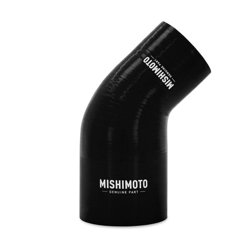 Mishimoto 2.5in to 3in 45 Degree Silicone Coupler - Black - Corvette Realm