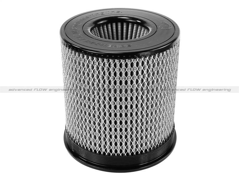 aFe MagnumFLOW Air Filter Pro DRY S 6in Flange x 8 1/8in Base/Top (INV) x 9in H - Corvette Realm