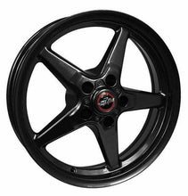 Load image into Gallery viewer, Race Star 92 Drag Star Bracket Racer 17x10.5 5x4.50BC 7.6BS Gloss Black Wheel - Single Bead Lock - Corvette Realm