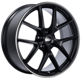 BBS CI-R 19x9 5x112 ET42 Satin Black Polished Rim Protector Wheel -82mm PFS/Clip Required