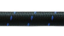 Load image into Gallery viewer, Vibrant -6 AN Two-Tone Black/Blue Nylon Braided Flex Hose (5 foot roll) - Corvette Realm