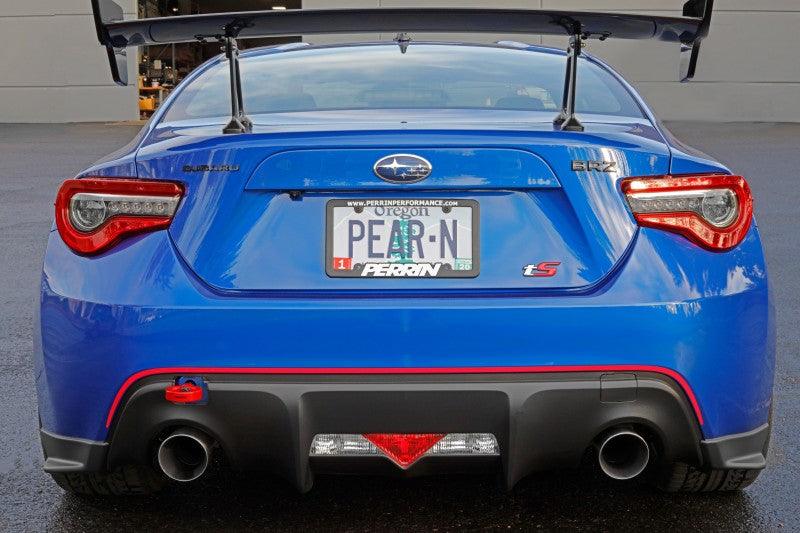 Perrin 13-20 & 2022 Subaru BRZ / 13-16 Scion FRS / 17-20 Toyota 86 Tow Hook Kit (Rear) - Red - Corvette Realm