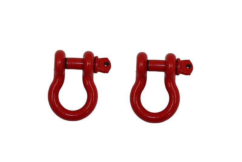 Fishbone Offroad D Ring 3/4In Red 2 Piece Set - Corvette Realm