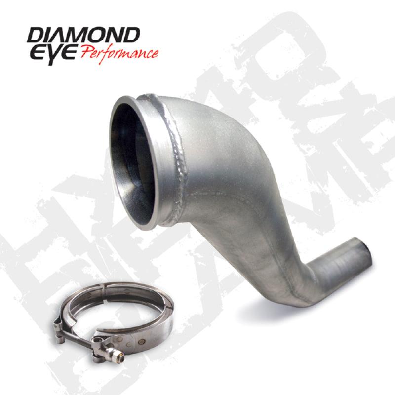 Diamond Eye KIT 4in DWNP HX40 TURBO-DIRECT FLANGE W/ V-Band CLAMP AL DODGE 94-02 - Corvette Realm