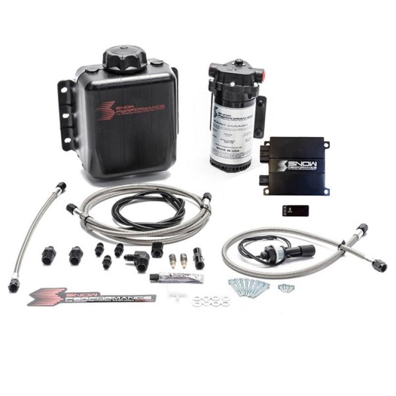 Snow Performance Stg 2 Boost Cooler Prog. Engine Mount Water Injection Kit (SS Braid Line & 4AN) - Corvette Realm