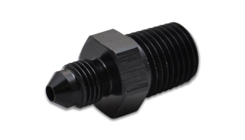 Vibrant -4AN to 1/4in NPT Straight Adapter Fitting - Aluminum - Corvette Realm