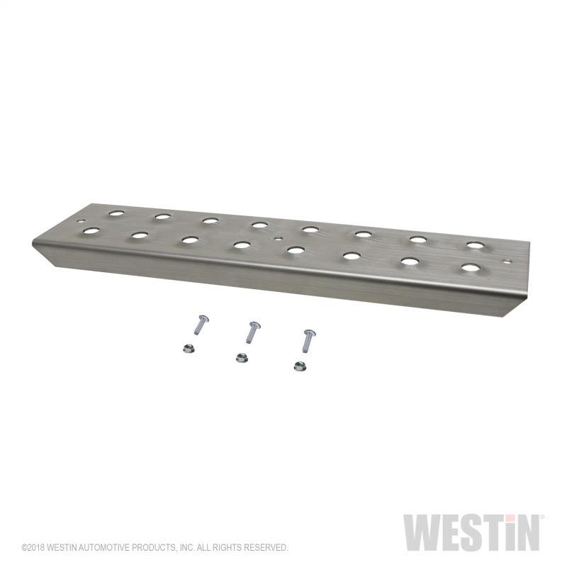 Westin 15in Step Plate w/screws (Set of 2)- Stainless Steel - Corvette Realm