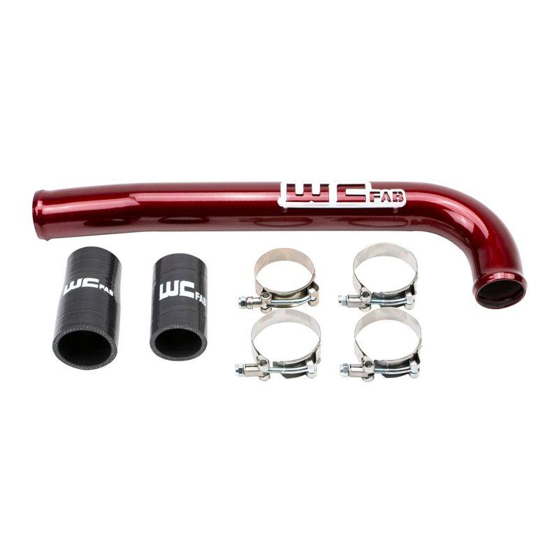 Wehrli 03-09 Dodge 5.9L/6.7L Cummins (Non-Twin CP3) Upper Coolant Pipe - WCFab Red - Corvette Realm