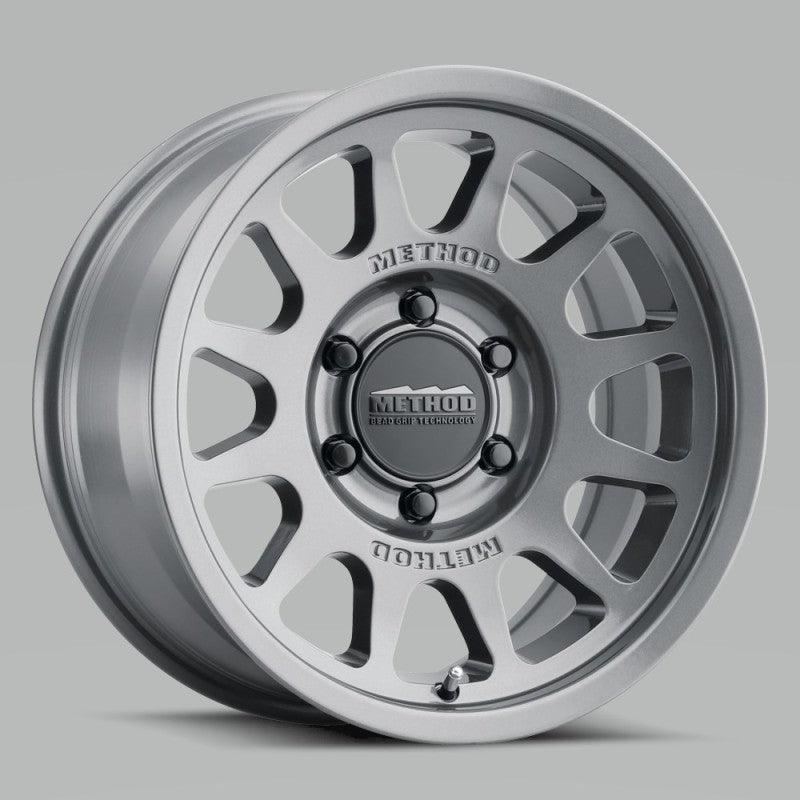 Method MR703 17x8.5 0mm Offset 5x5 71.5mm CB Gloss Titanium Wheel - Corvette Realm