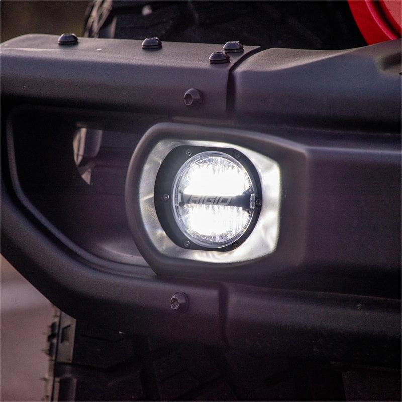 Rigid Industries 360-Series 4in LED SAE J583 Fog Light - White (Pair) - Corvette Realm