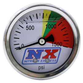 Nitrous Express Nitrous Pressure Gauge Only (0-1500 PSI) - Corvette Realm