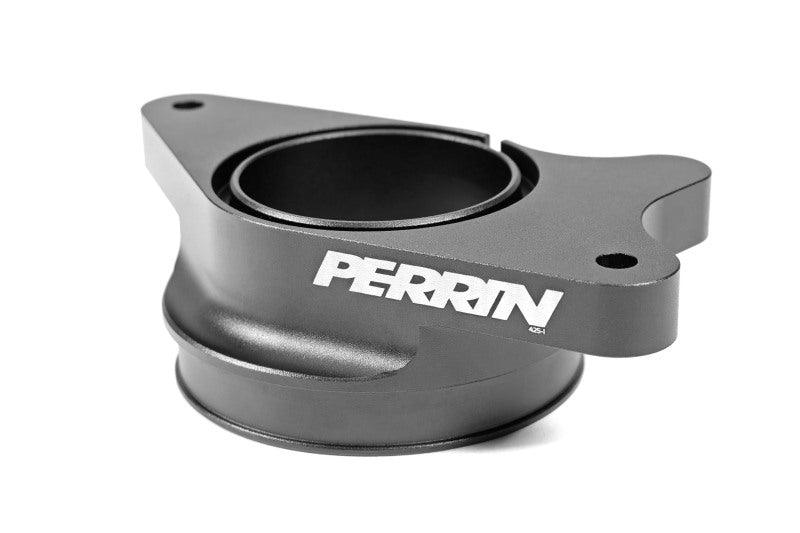 Perrin 2022+ Subaru WRX Black 3in Turbo Inlet Hose w/ Nozzle (Short) - Corvette Realm