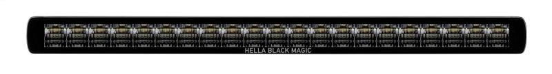 Hella Universal Black Magic 20in Thin Light Bar - Driving Beam - Corvette Realm