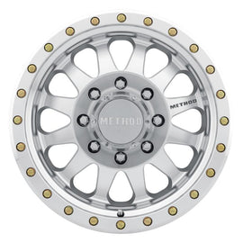 Method MR304 Double Standard 17x8.5 0mm Offset 8x6.5 130.81mm CB Machined/Clear Coat Wheel - Corvette Realm