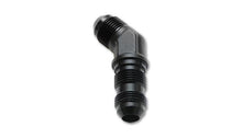 Load image into Gallery viewer, Vibrant -6AN Bulkhead Adapter 45 Degree Elbow Fitting - Anodized Black Only - Corvette Realm
