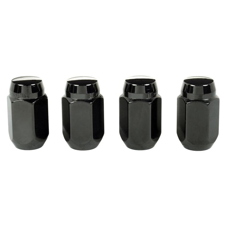 McGard Hex Lug Nut (Cone Seat) M12X1.5 / 13/16 Hex / 1.5in. Length (4-pack) - Black - Corvette Realm