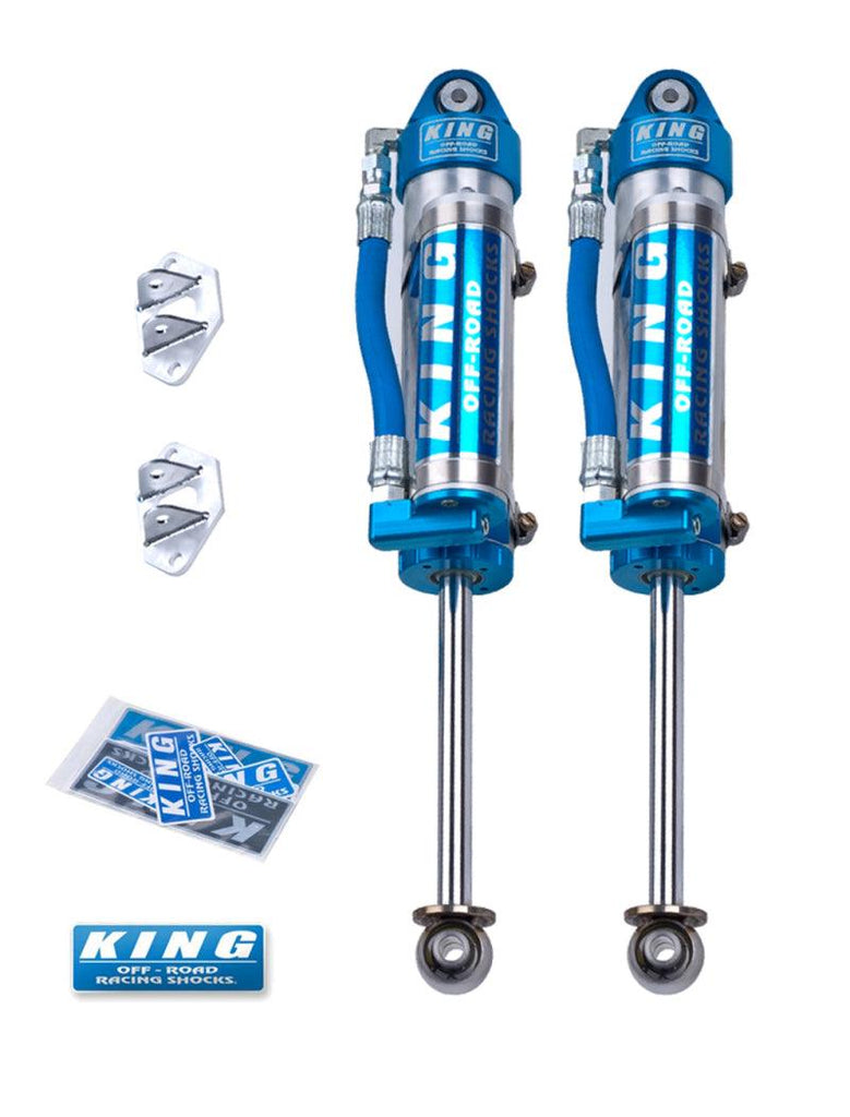 King Shocks 96-04 Toyota Tacoma (6 Lug) Rear 2.5 Dia Piggy Hose Reservoir Shock (Pair) - Corvette Realm