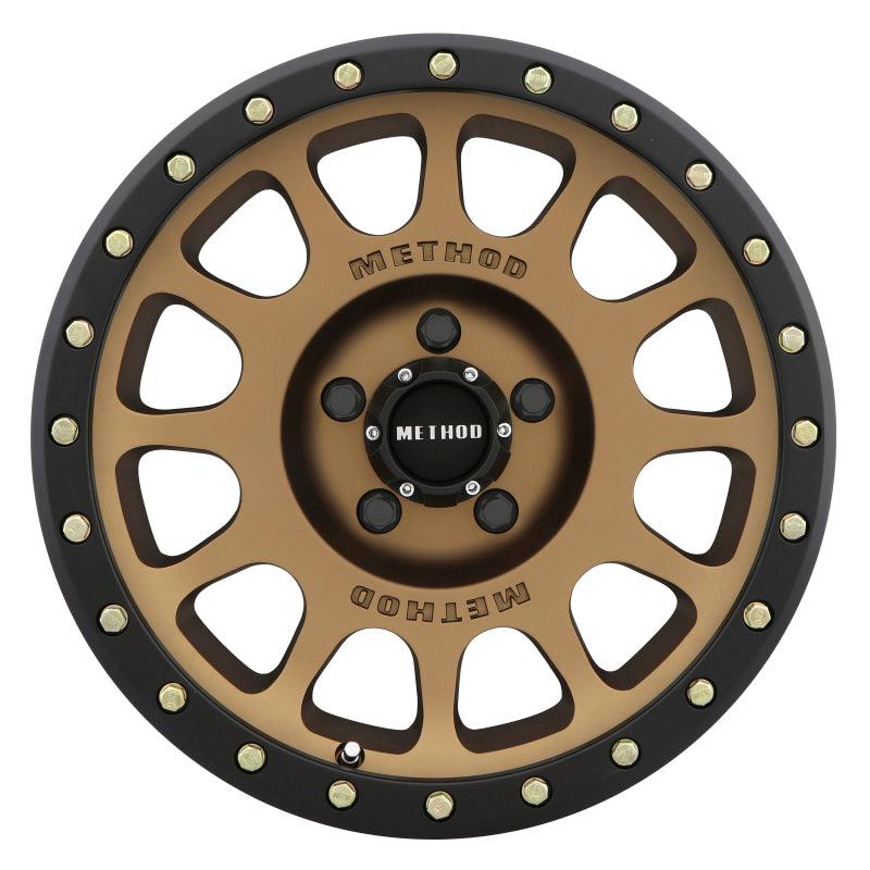 Method MR305 NV 18x9 +25mm Offset 5x150 116.5mm CB Method Bronze/Black Street Loc Wheel - Corvette Realm